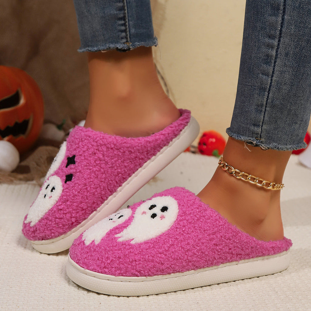 Cute Ghost Plush Slippers