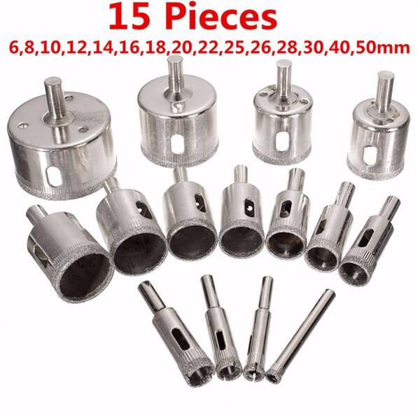 15-Piece Diamond Hole Saw Set