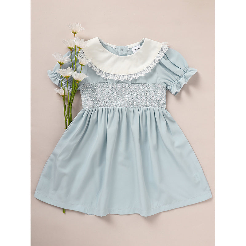 Toddler Smocked Puff-Sleeve Dress