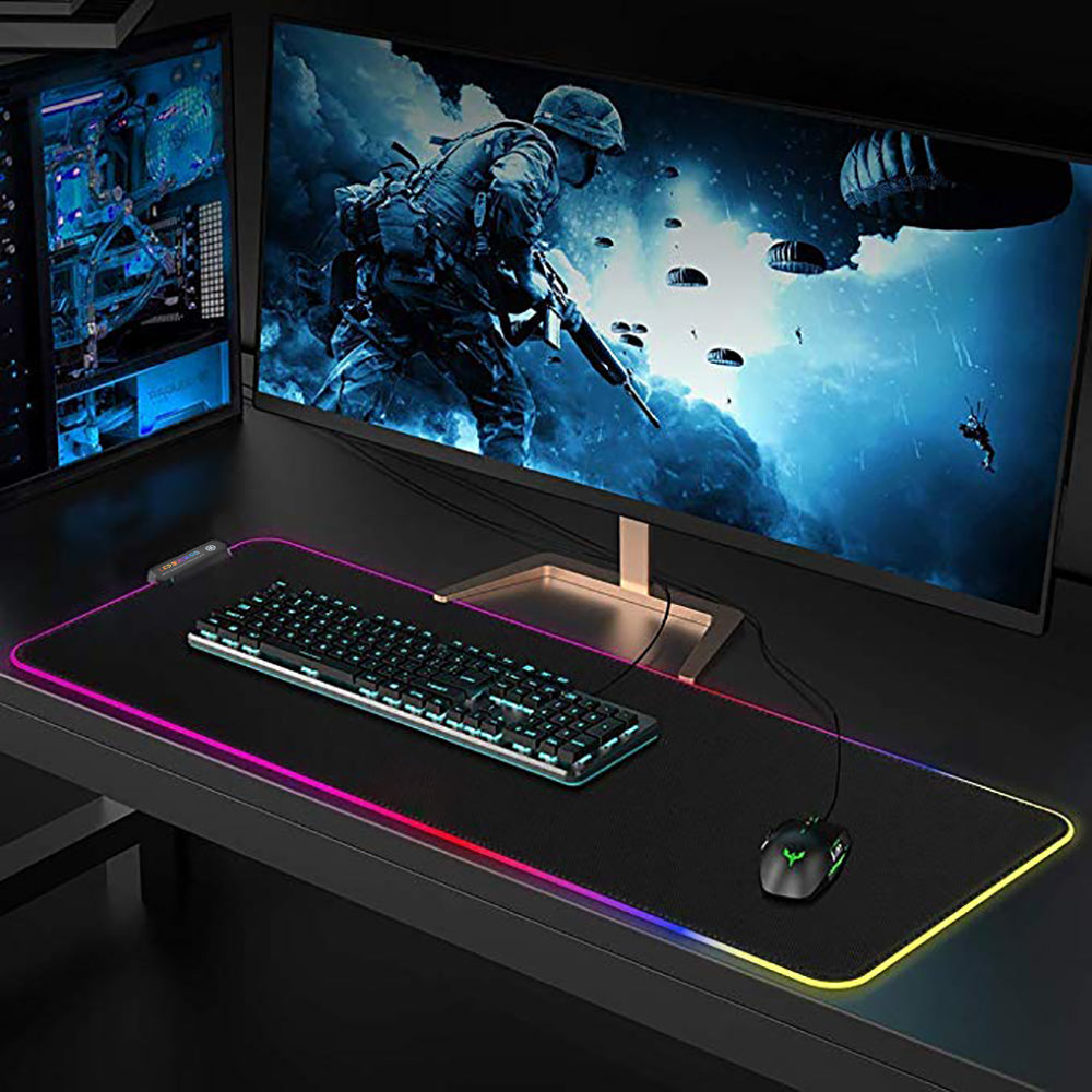 RGB Light-Up Desk Mouse Pad