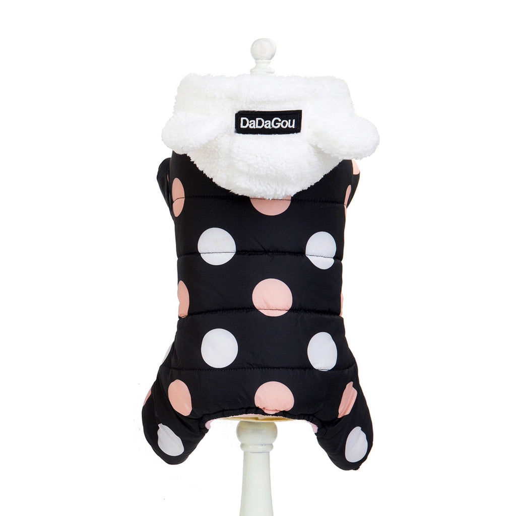 Polka Dot Four-Leg Dog Coat