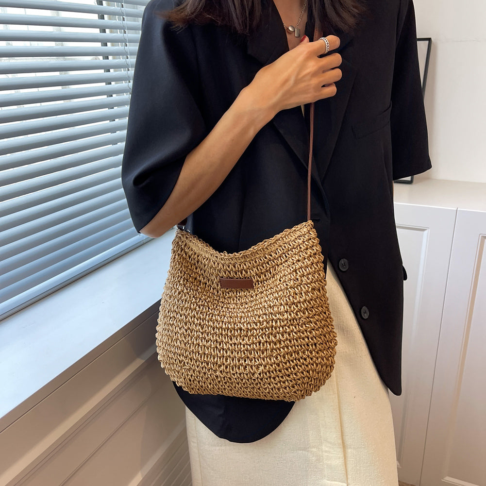 Straw Vacation Tote