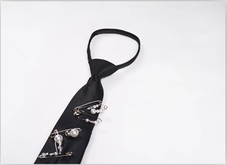 Handmade Pearl Pin Bow Tie