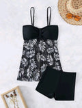 Women's High-Waist Swim Set with Shorts