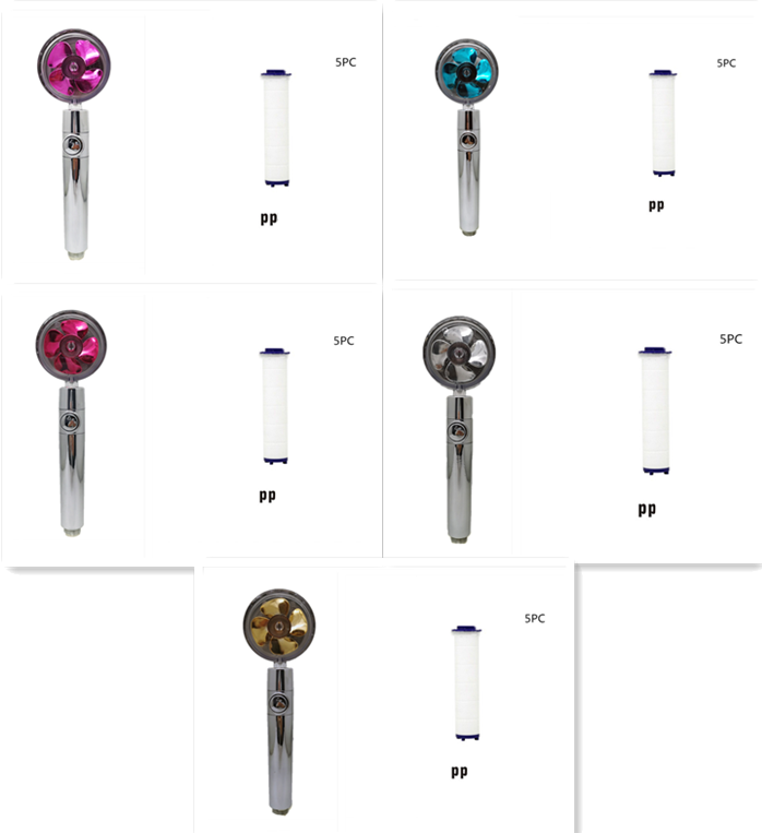 High-Pressure Turbo Fan Shower Head