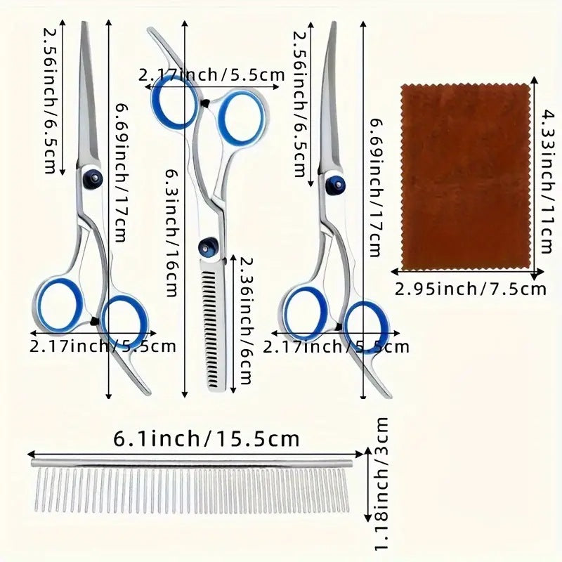 Pet Grooming Scissors Set