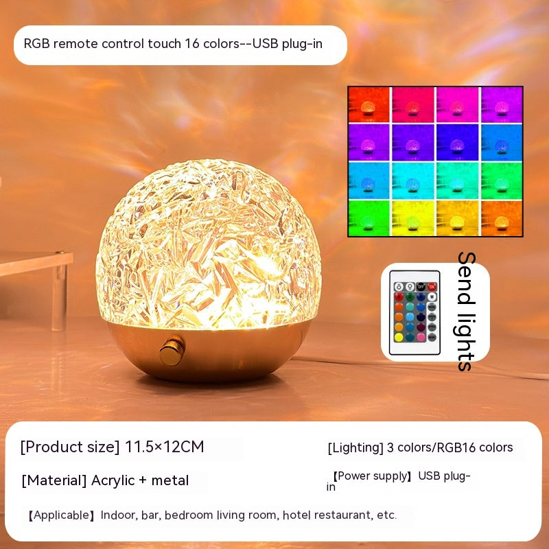 Water Ripple Crystal Lamp