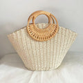 Woven Straw Beach Bag