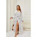 Women's Long Fleece Bathrobe