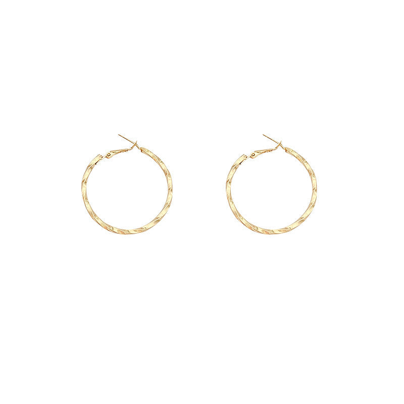 Irregular Metal Hoop Earrings