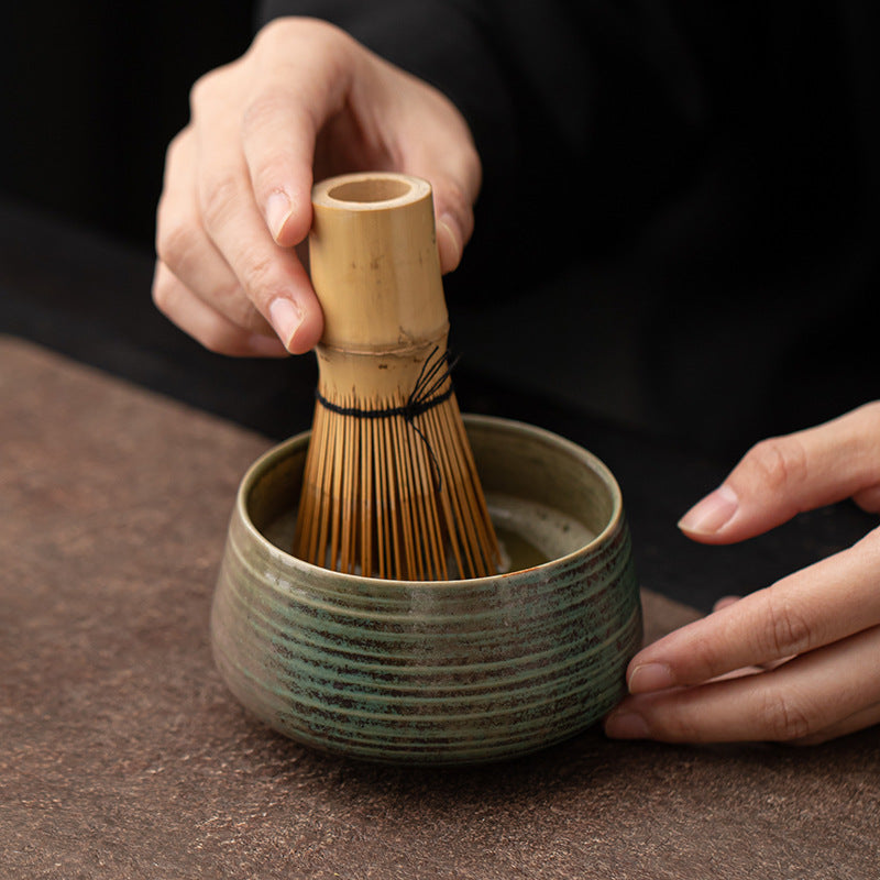Kiln-Fired Matcha Bowl