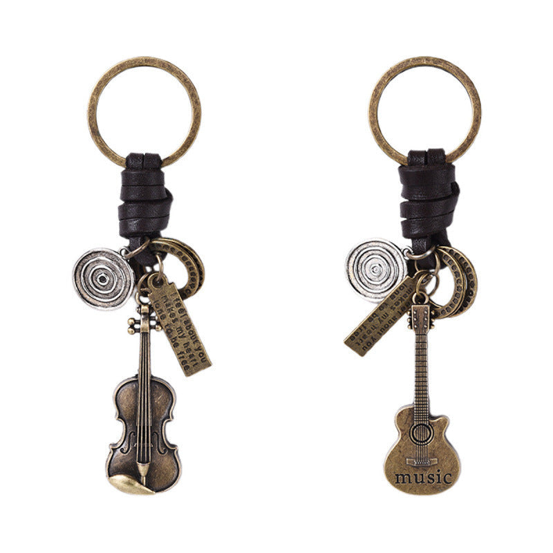 Vintage Guitar Keychain
