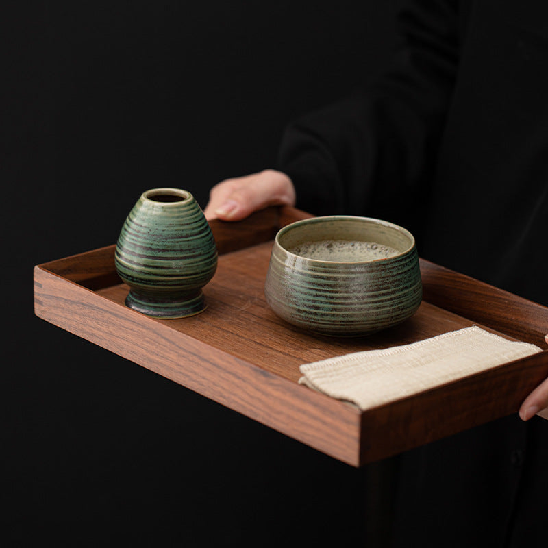 Kiln-Fired Matcha Bowl