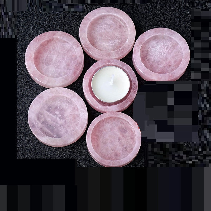 Pink Crystal Tealight Holder