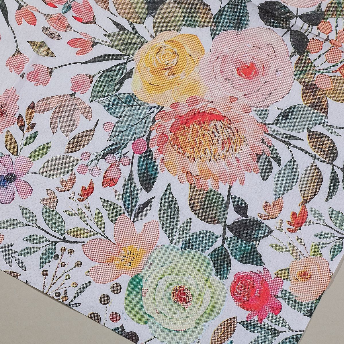 Floral Print Party Napkins