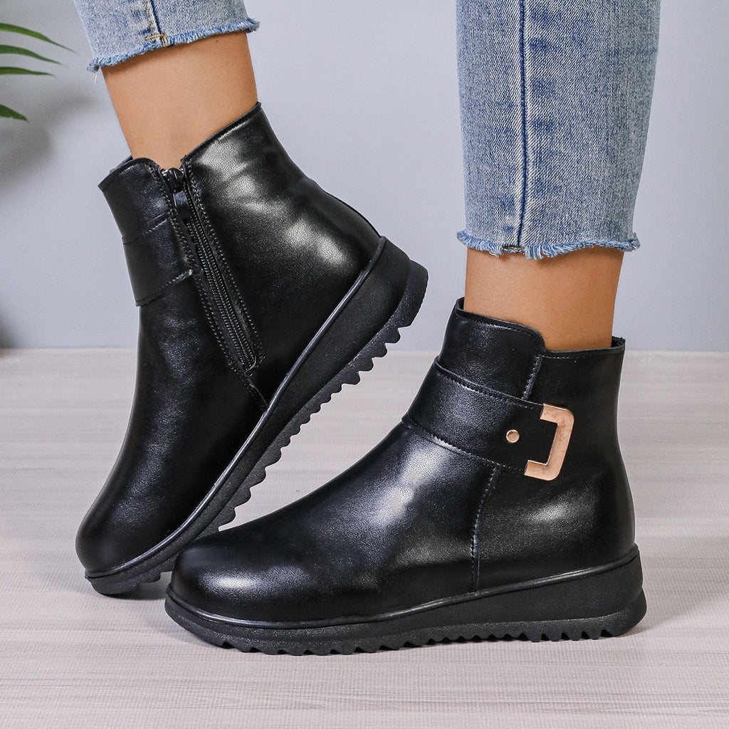 Women's Fleece-Lined Ankle Boots