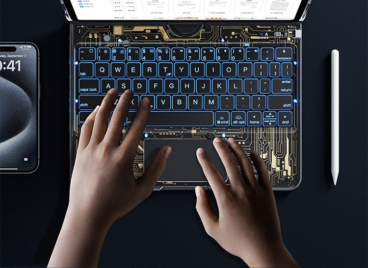 360° Keyboard Case with Trackpad for iPad