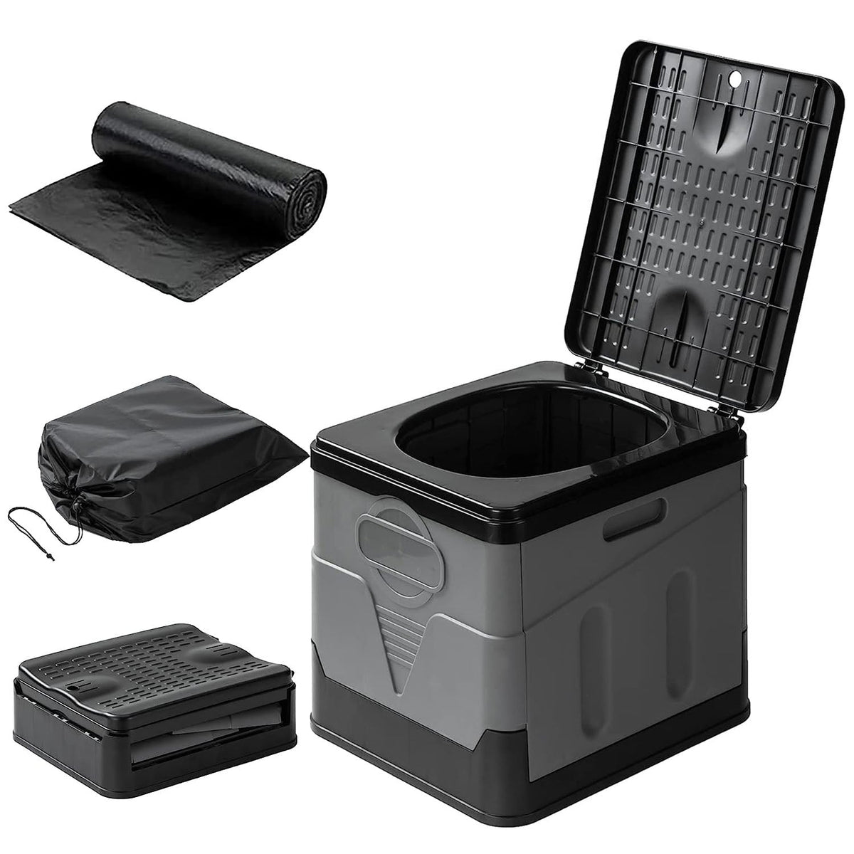 Collapsible Portable Toilet (5.3 Gal)