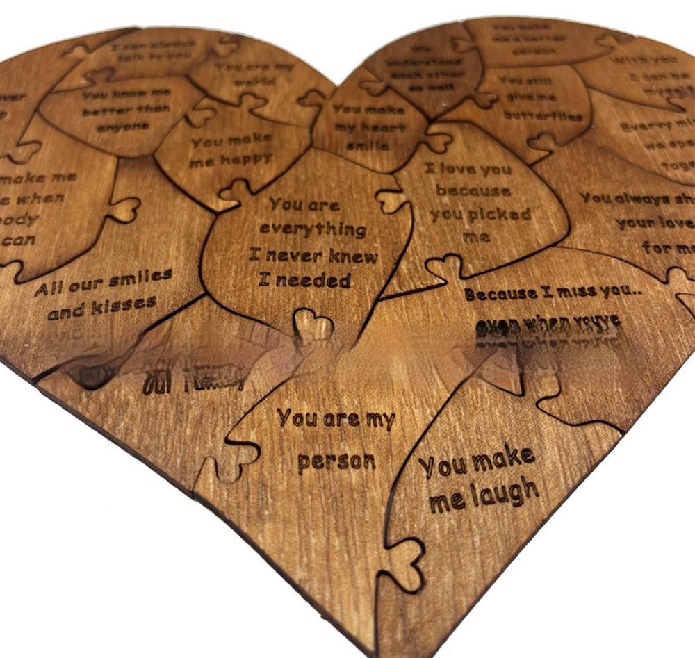 "Reasons Why I Love You" Heart Puzzle
