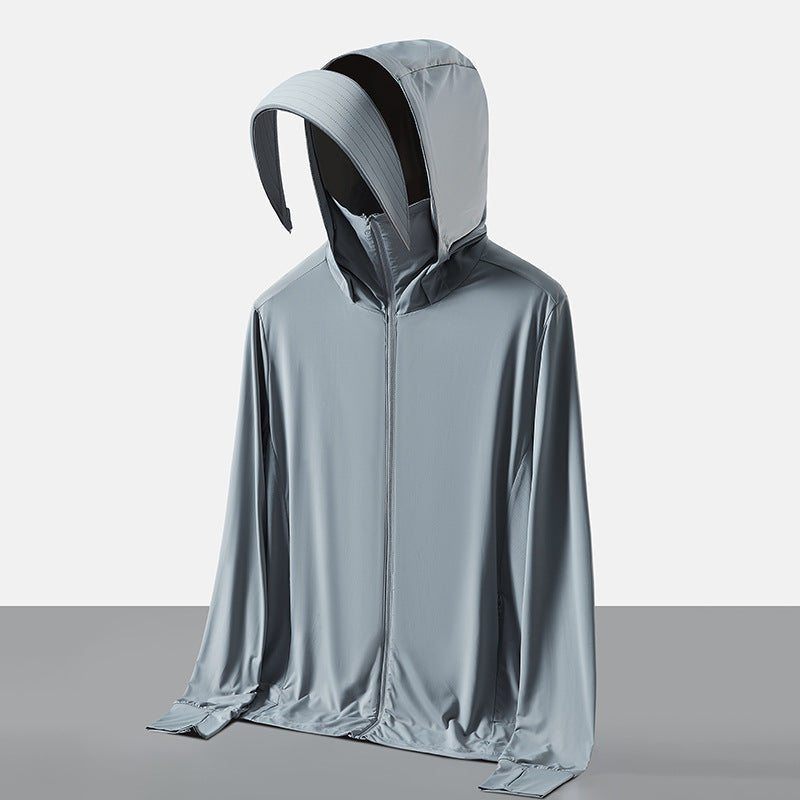 Sun-Protective Hooded Outdoor Shirt