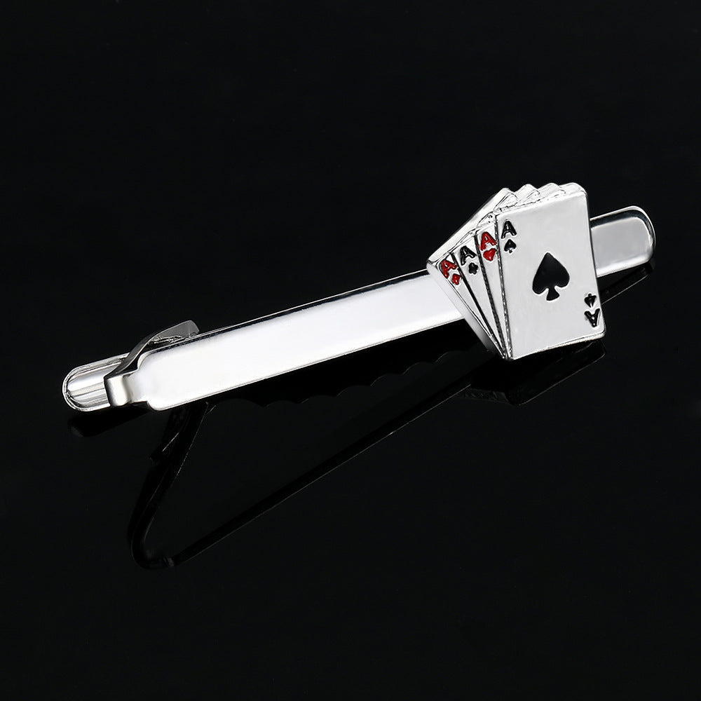 Playing Card Cufflinks & Tie Clip