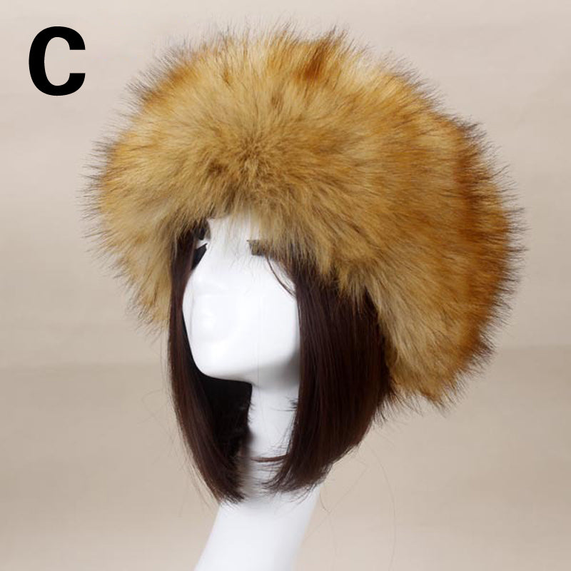 Faux Fur Open-Top Hat