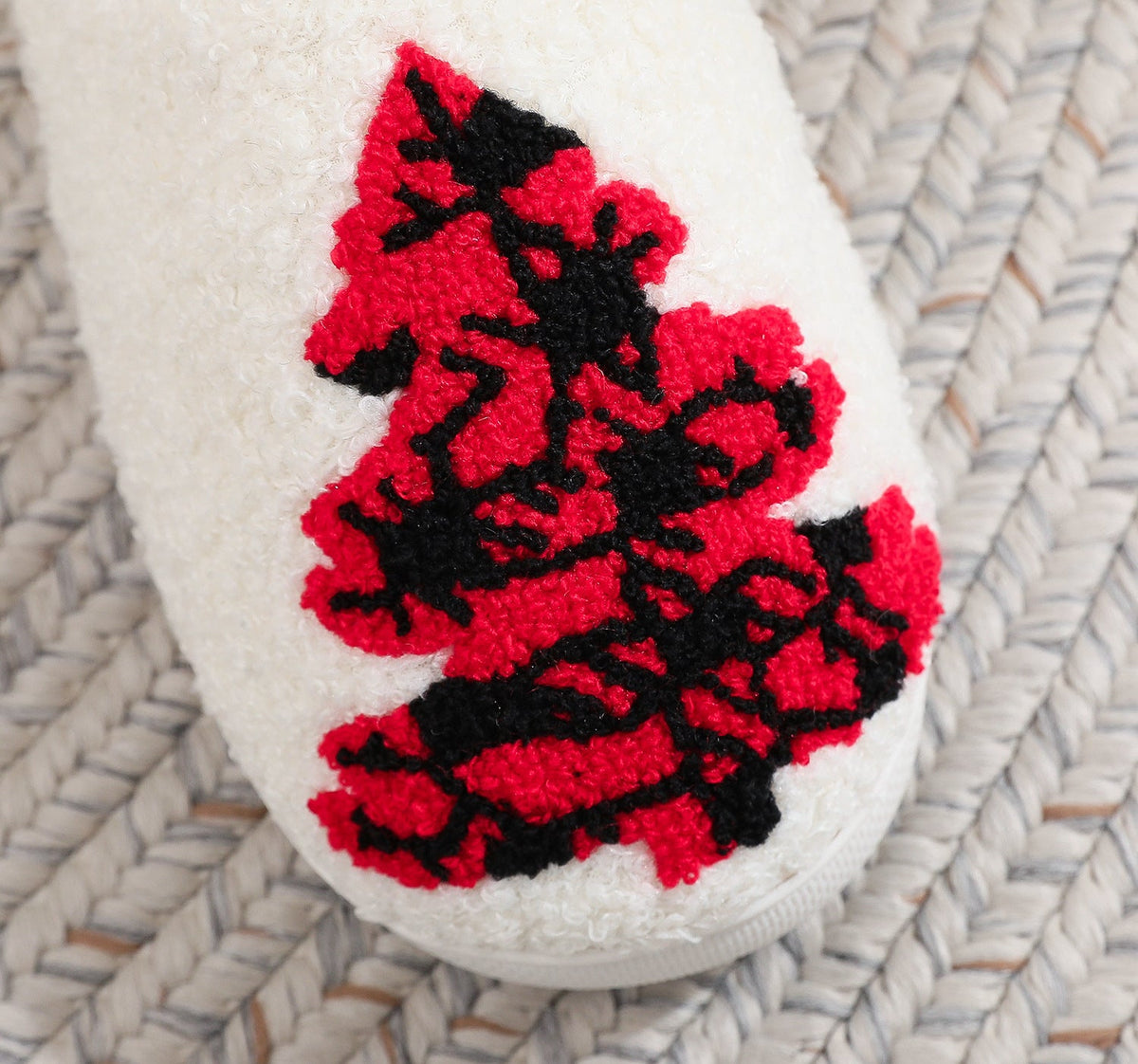 Christmas Tree Fuzzy Slippers