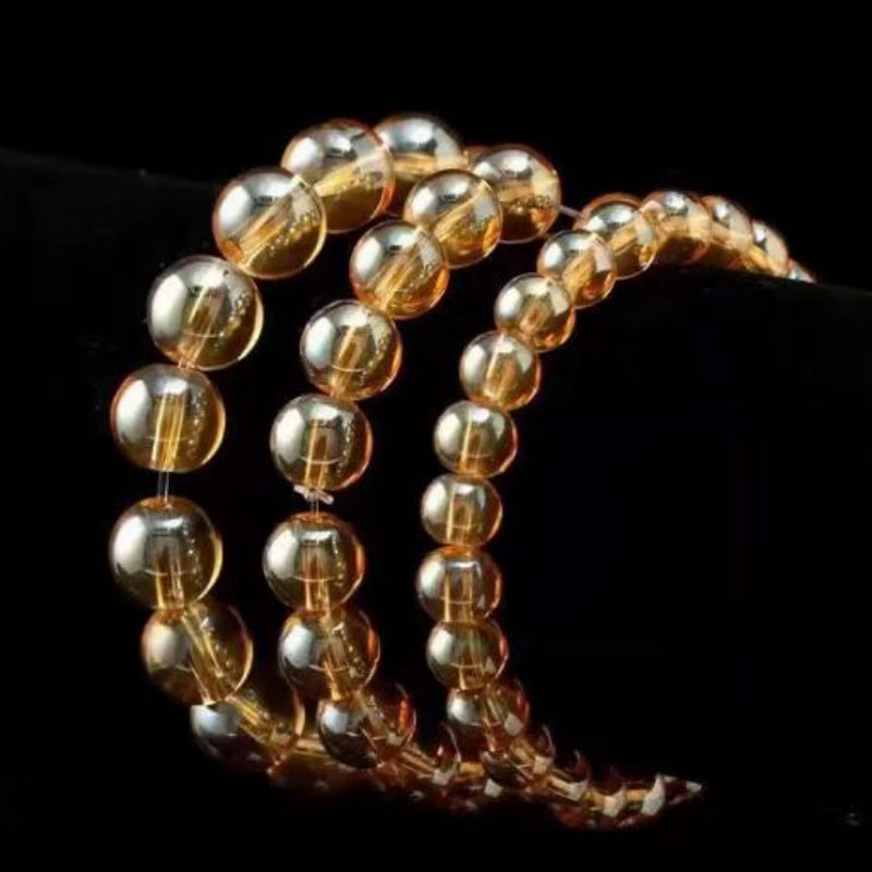 Golden Crystal Bead Bracelet