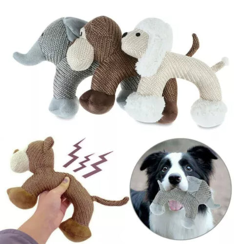 Squeaky Plush Animal Dog Toys