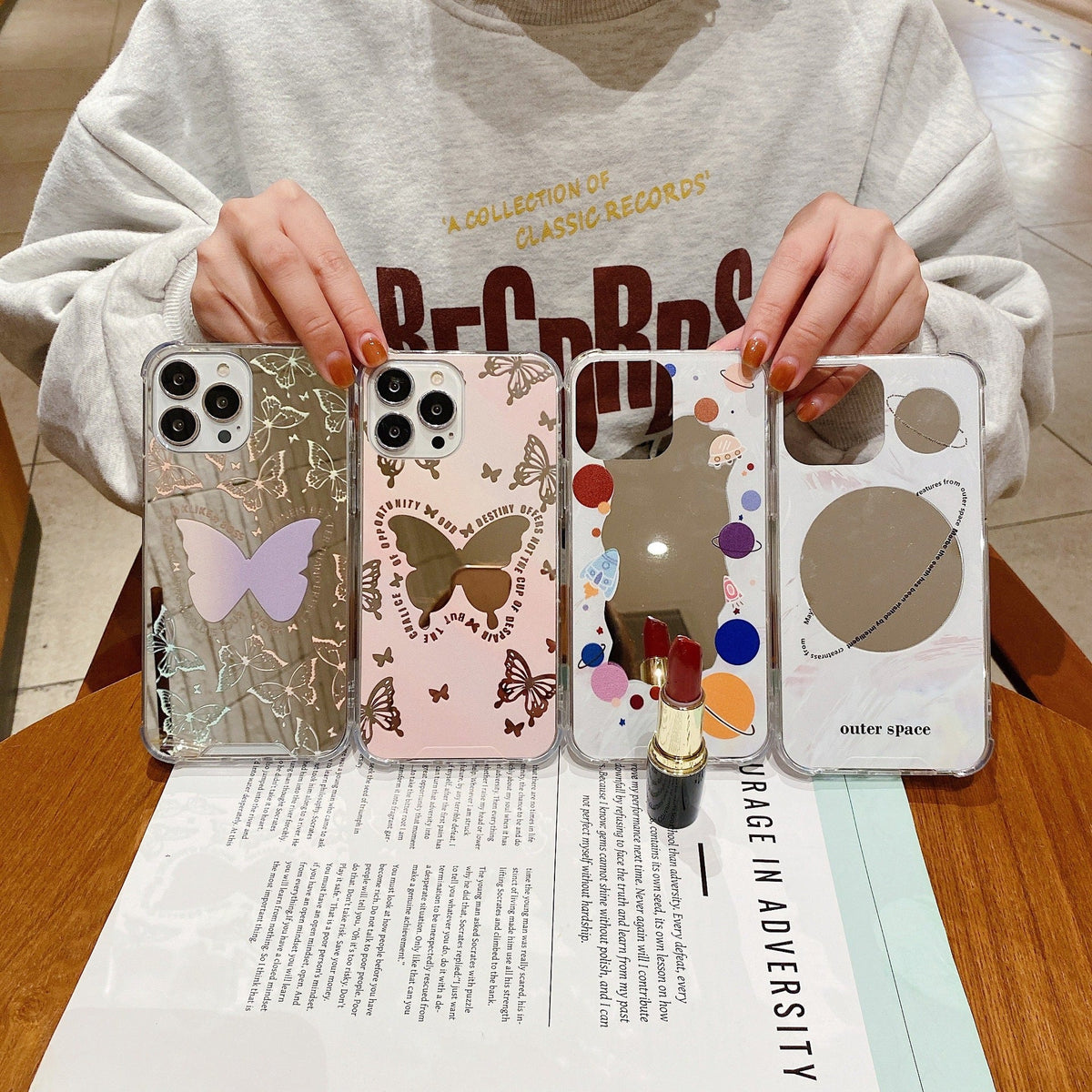Butterfly Mirror Phone Case
