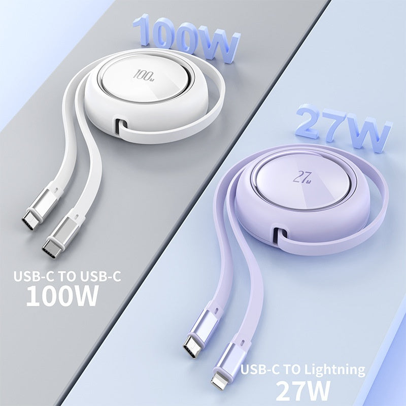 Retractable 100W Charging Cable