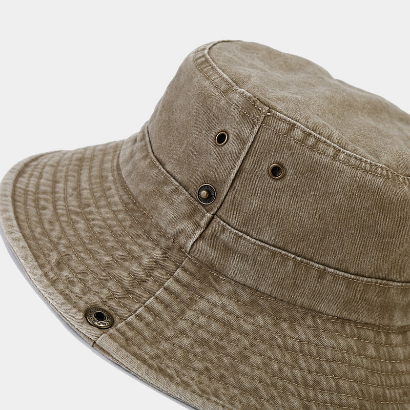 Washed Cotton Bucket Hat