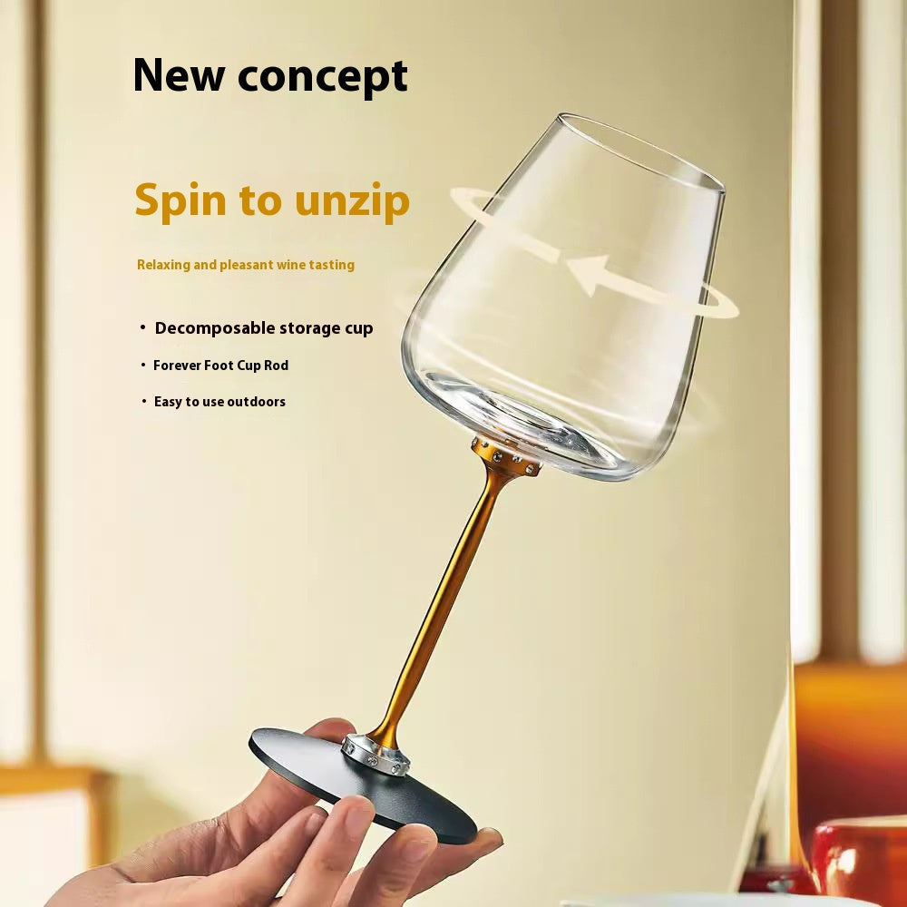 Spinning Decanter Wine Glass