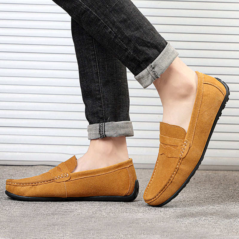 Men's Suede Slip-On Loafers