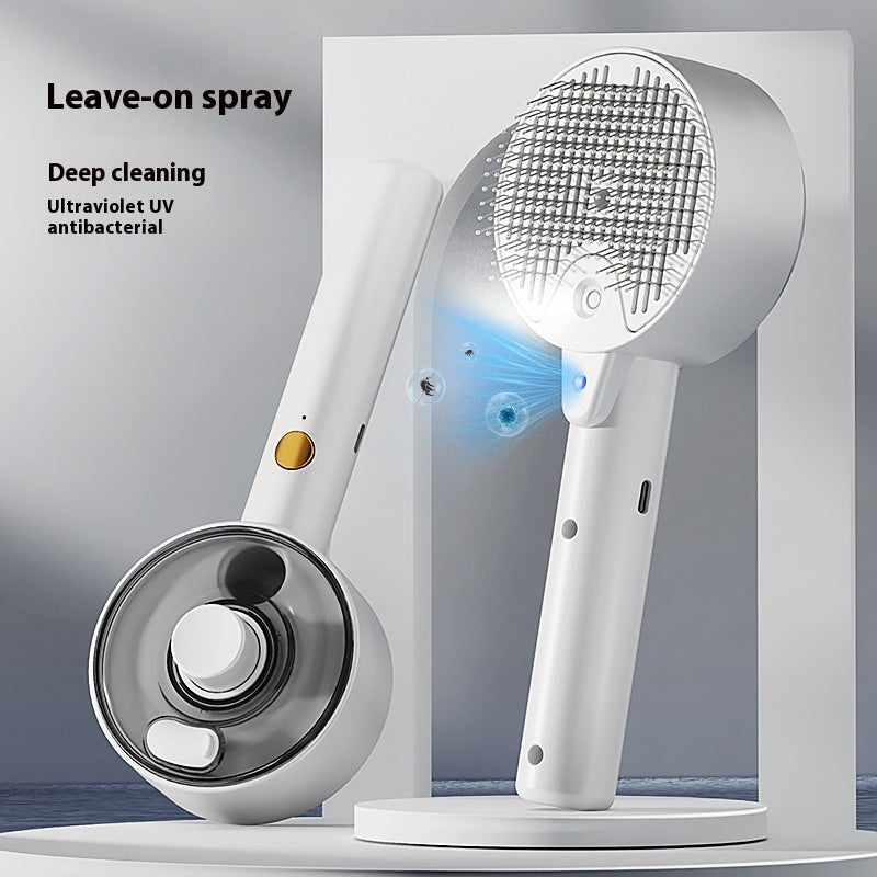 Self-Cleaning Pet Steam Brush