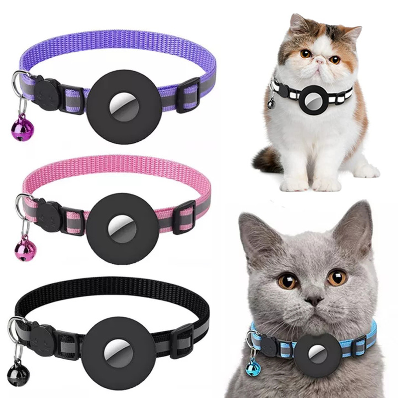 Reflective Collar with AirTag Holder