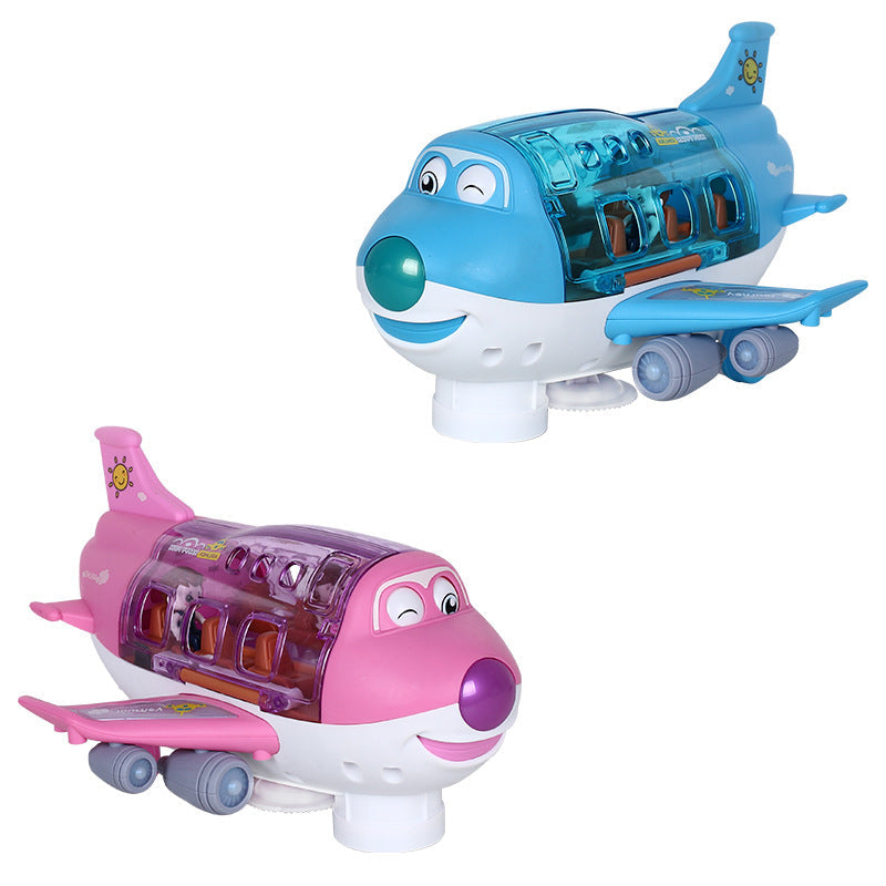 Bump & Go Light-Up Toy Airplane