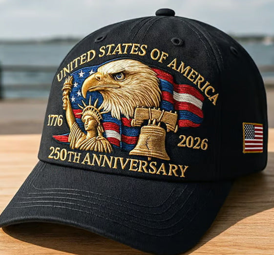 America 250 Eagle Embroidered Cap