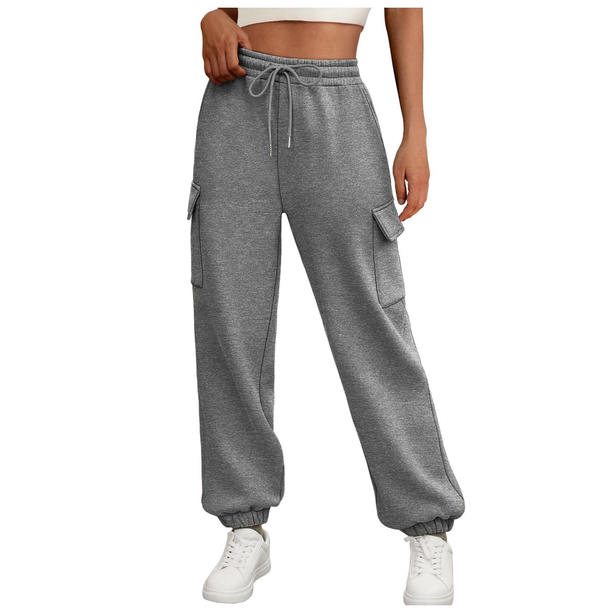 Fleece-Lined Baggy Joggers