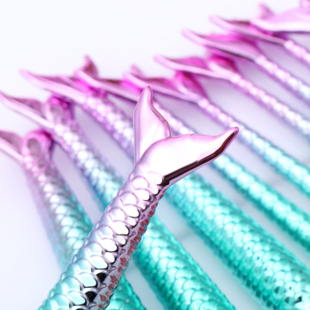 Mermaid Tail Makeup Brush Set