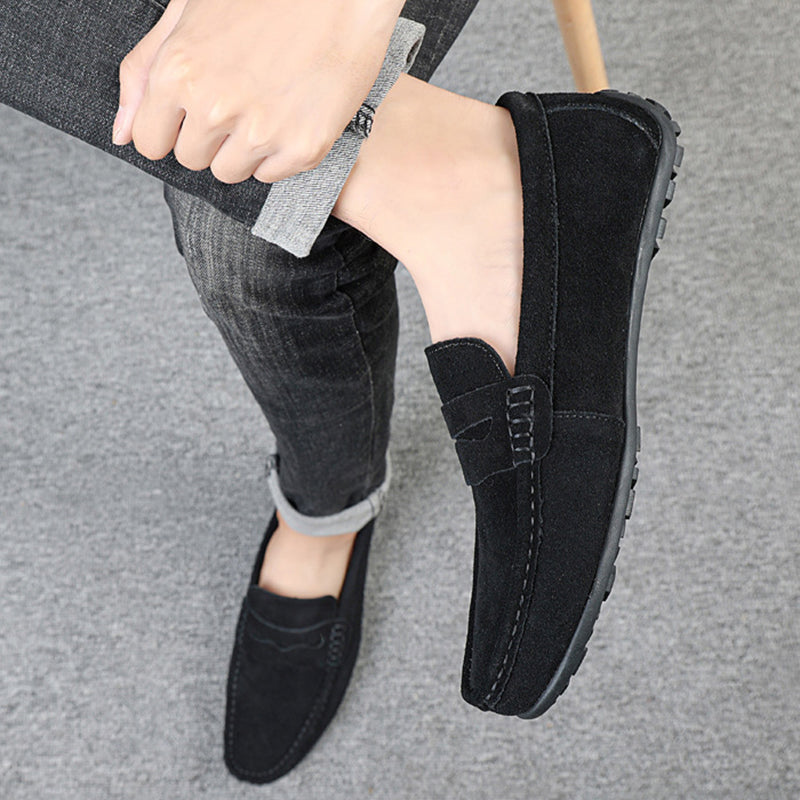 Men's Suede Slip-On Loafers