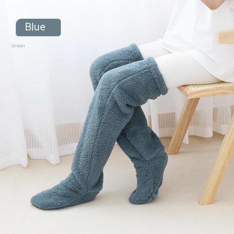 Fuzzy Over-the-Knee Socks