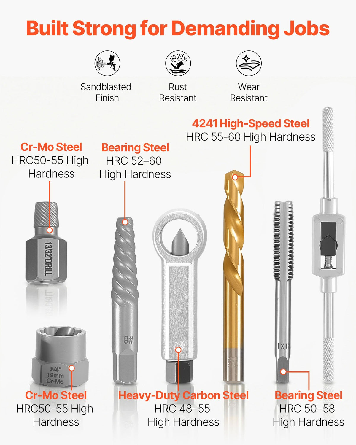 63-Piece Screw Extractor Set