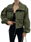 Short Zip Trench Jacket