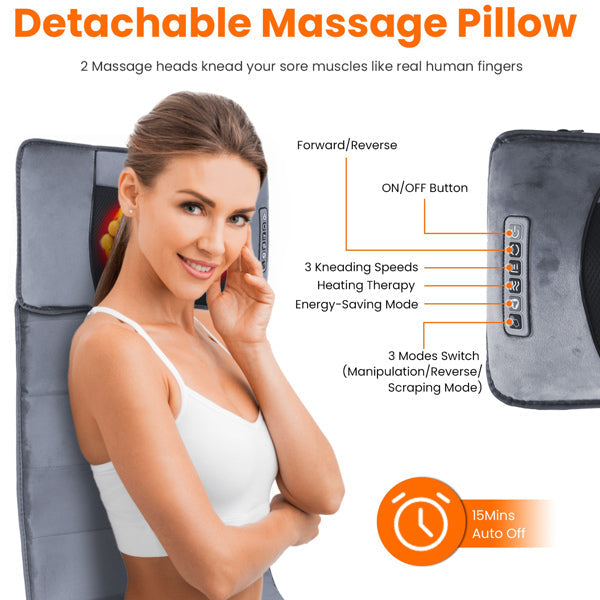 Full-Body Vibrating Massage Mat with Heat
