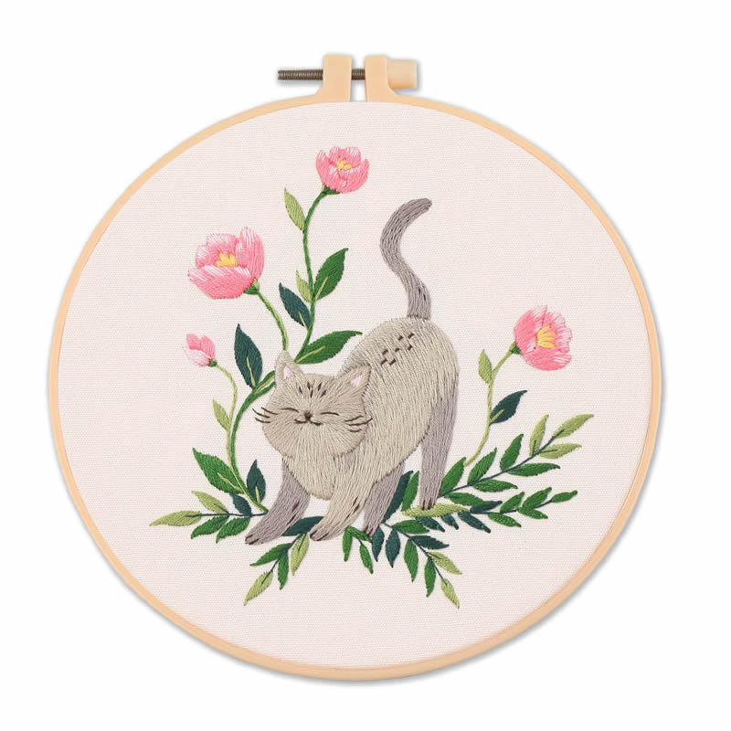Cat Embroidery Kit
