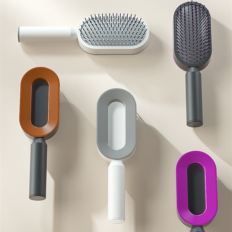 Self-Cleaning Cushion Hair Brush