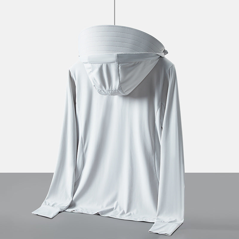 Sun-Protective Hooded Outdoor Shirt
