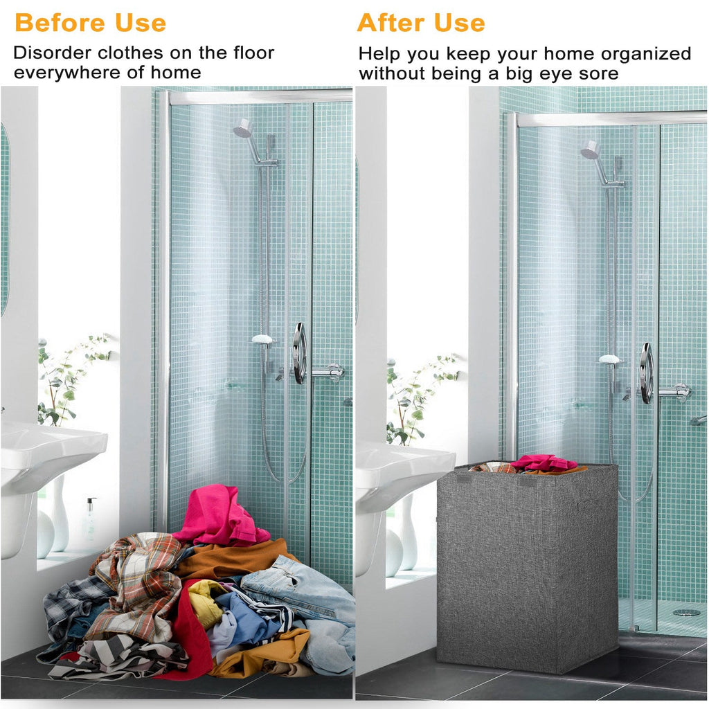 Foldable Laundry Hamper with Lid
