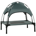 Elevated Dog Cot with Canopy